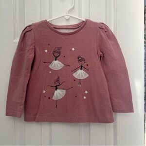 GAP Kids Pink Ballerina Long Sleeve Tee